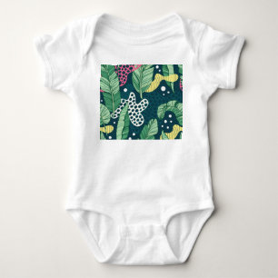 Body Banana feuilles abstraits, couleurs tendance