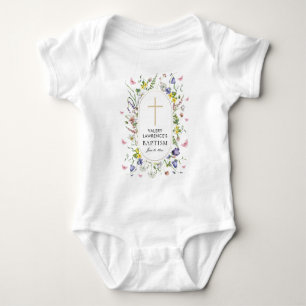 Body Baptême fleur sauvage Boho Chic