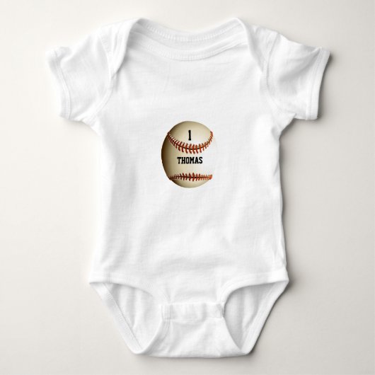 Body Baseball avec nom personnalisé (Devant)