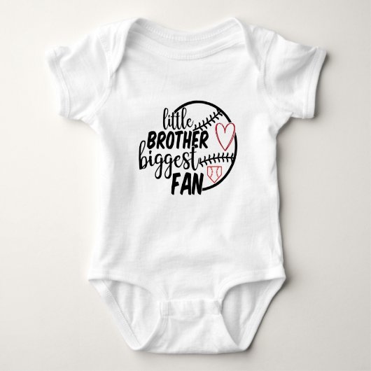 Body Baseball cool sport petit frère plus grand fan (Devant)