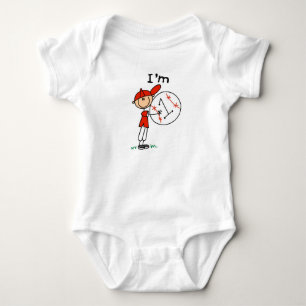 Body Baseball de garçon J'ai 1 an