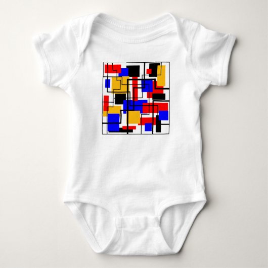 Body Bauhaus Rectangles and Lines - White (Devant)