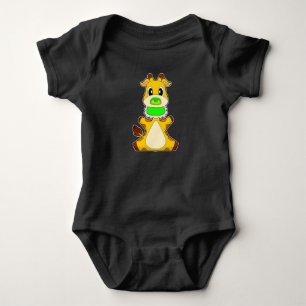 Body Bavoir à sucette bébé girafe