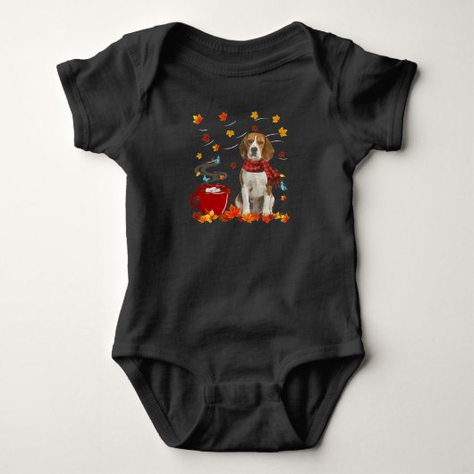 Body beagle dog fall chocolate autumn lover (Devant)