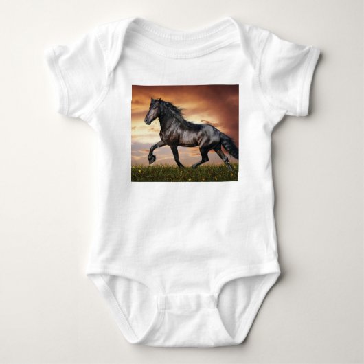 Body Beau Cheval Noir (Devant)