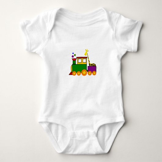 Body bébé à manches courtes Train Choo-Choo (Devant)