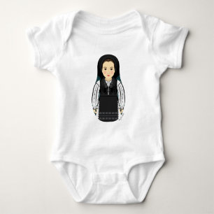 Body bébé à manches longues Matryoshka roumaine