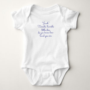 Body bébé à personnaliser avec étoile scintillante