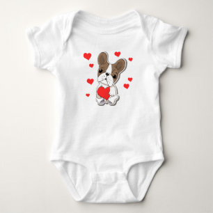 Body bébé Adorable Amour de chiot - Joli chien ave