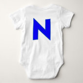Body bébé adorable avec un design à lettre simple (Dos)