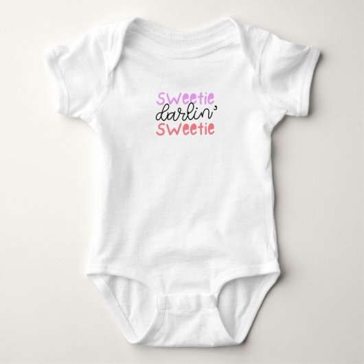 Body bébé adorable avec une phrase douce (Devant)