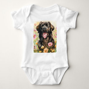 Body bébé aquarelle Terre-Neuve