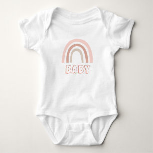 Body Bébé arc-en-ciel bohème aquarelle