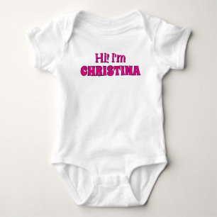 Body bébé avec le nom du bébé, Vêtements de bébé m