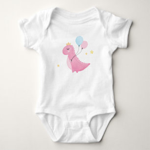 Body bébé avec motifs enfantins rose