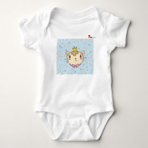 Body bébé avec un design de chat mignon