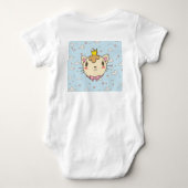 Body bébé avec un design de chat mignon (Dos)