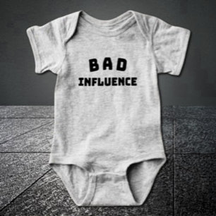 Body bébé BAD Influence – Typographie audacieuse