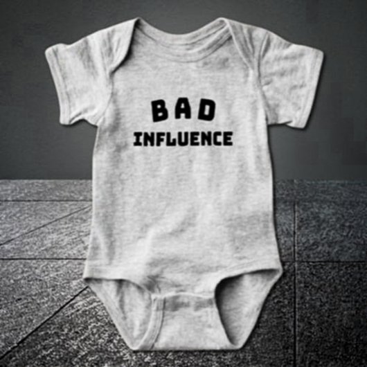 Body bébé BAD Influence – Typographie audacieuse