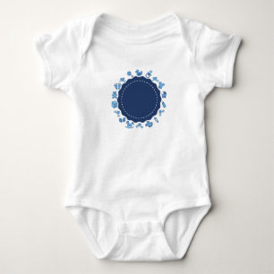 Body Bébé bleu personnalisable
