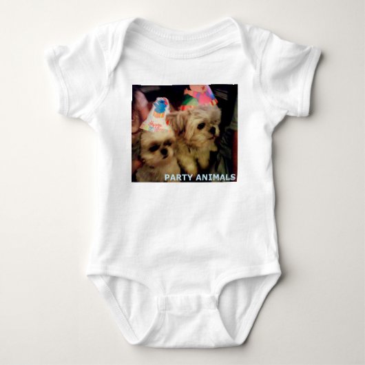 Body Bébé Bodysuit Party Animaux par HAS (Devant)