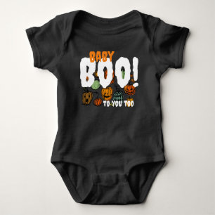 Body Bébé Boo ! Éffrayant noir Halloween