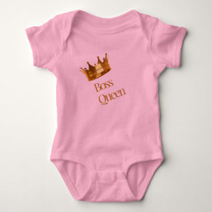 Body bébé Boss Queen Couronne dorée Chère Enfanc