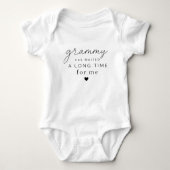 Body bébé cadeau Grammy a attendu (Devant)