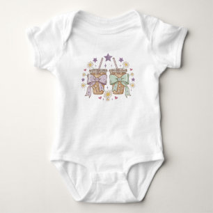 Body bébé Café glacé Floral Coquette Tendance