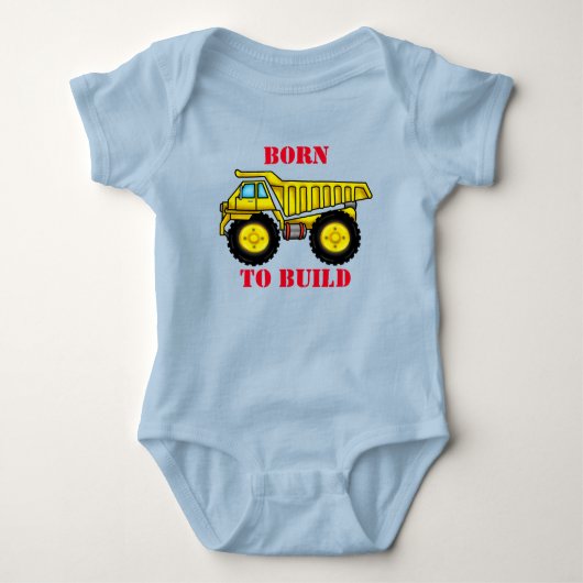 Body bébé camion à benne basculante (Devant)