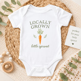 Body bébé Carotte Petit Germe Cultivé Localement