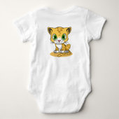 Body bébé chat adorable | Imprimé léopard chaton (Dos)
