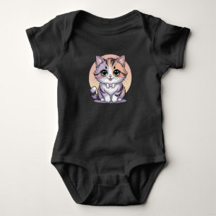 Body bébé chat mignon avec des yeux verts Bébé