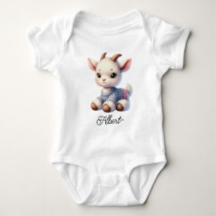 Body Bébé chèvre mignon