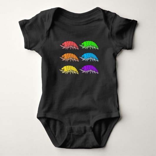 Body bébé - Cloporte arc-en-ciel (vivid) (Devant)
