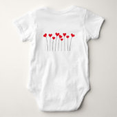 Body bébé cœur bleu mignon (Dos)