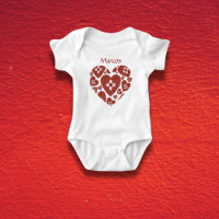 Bébé coeur Zia du Nouveau-Mexique personnalisable 