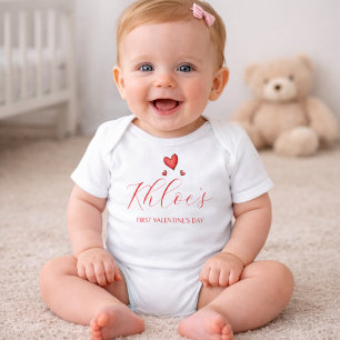 Body bébé Cœurs Rouges Élégant