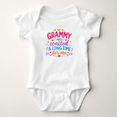 Body bébé coloré de Grammy a attendu (Devant)