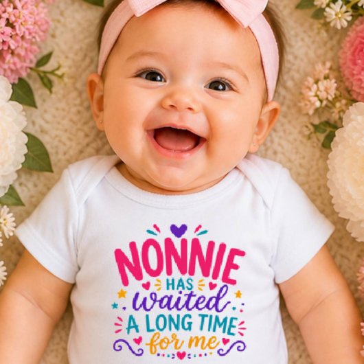 Body bébé coloré Nonnie a attendu