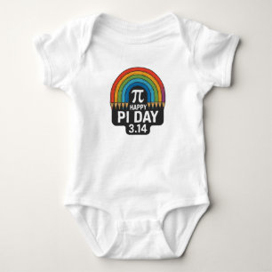 Body bébé coloré pour la Journée de Pi