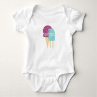 Bébé cône de glace personnalisé nom personnalisé