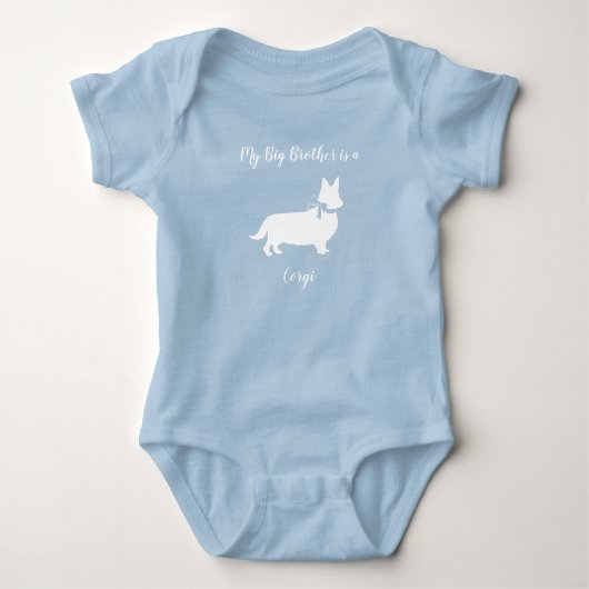 Body Bébé Corgi Shower de Bébé Chien (Devant)