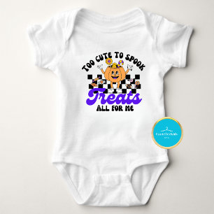 Body Bébé D'Abord Halloween Trop mignon Pour Parler