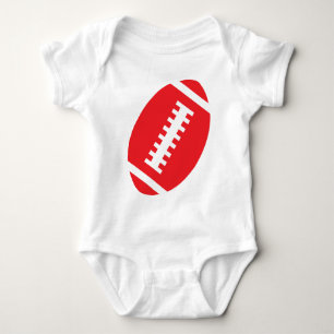 Body BÉBÉ DE FOOTBALL Blanc Front Red Football