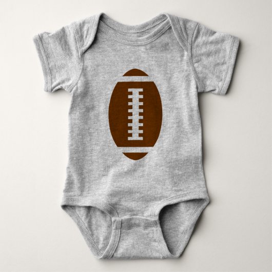 Body BÉBÉ DE FOOTBALL gris | Graphique de football avan (Devant)