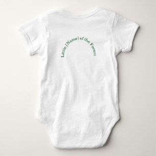 Body Bébé de la forêt avec faon mignon et couronne vert