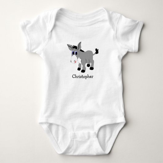 Body bébé design Âne (Devant)