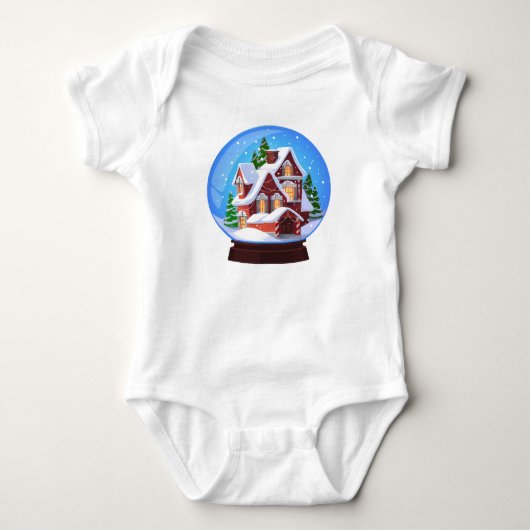 Body bébé Design Noël et hiver (Devant)