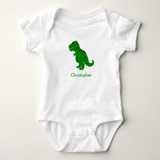 Body bébé design T-Rex dinosaure (Devant)
